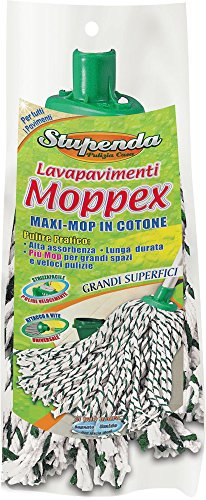 Briancasa RIC03266A Ricambio lavapavimenti Moppex, Cotone, Multicolore, Unica