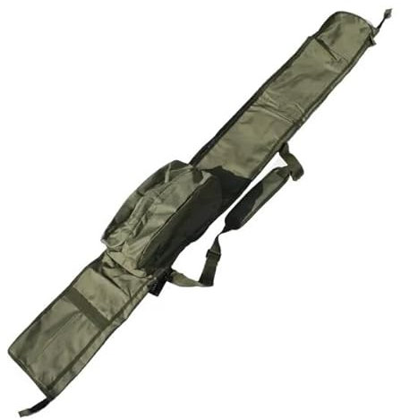 Karpfenangeln Ausrüstung Rute Sporttasche Tasche Für 2 Zusammengestellten & 2 Naturweg Stangen & Rollen