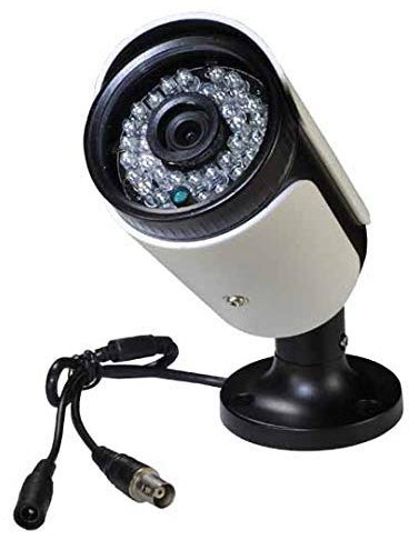 Cámara de seguridad CCTV tipo bala (negro), gran angular de 2,8 mm con 1000TVL, sensor CMOS, filtro IR-CUT, para el hogar, exteriores, visión diurna y nocturna, 36 luces LED infrarrojas y resistente al agua