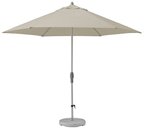 Suncomfort by Glatz Rog Garden-Line Parasol, Shell Turn 330 cm Grey Grau