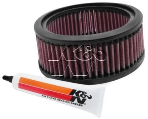 K&N High-Flow Original Lifetime Universal Clamp-On Air Filter: High Performance, Premium, Washable, Replacement Filter: Flange Diameter: 6OD, 4-5/8ID, 2-1/2H; S&S FLTR, Shape: Round, E-3226