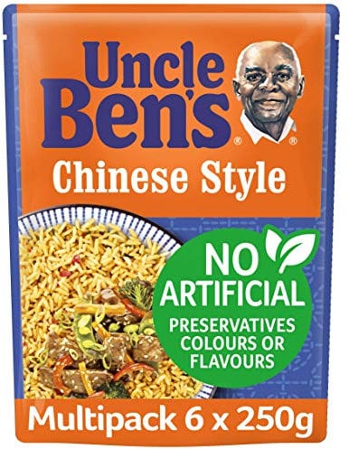 Uncle Bens Chinese Style Microwave Rice, Bulk Multipack 6 x 250g pouches