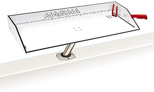 MAGMA T10-313B 31 Fishing Fillet Table - Bait/Fillet Mate with LeveLock Mount, Rod Holder - HDPE, UV-Stabilized - Knife Holster, Plier Storage - Corrosion Resistant - Boating Accessory