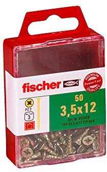 Fischer Power-Fast FPF-Wt 6, 0 x 160 A2P - Holzbauschrauben mit Teilgewinde und Tellerkopf, für den Konstruktiven Holzbau, Nicht Rostender Stahl - 100 Stück - Art.-Nr. 657438