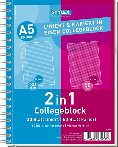 Duo Collegeblock (1, DIN A5)