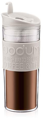 Bodum Travel Mug, 0.45 l, white, 8x8x20.8 cm