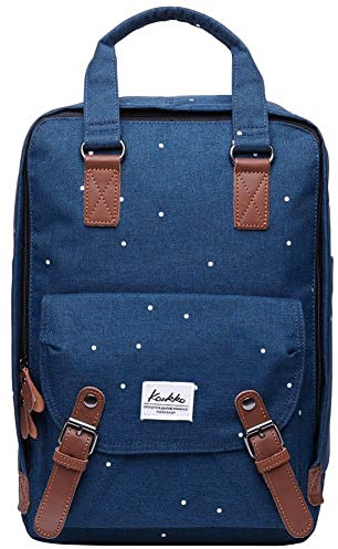 KAUKKO Rucksack Damen Herren Schulrucksack, 15 Zoll Backpack Kinder Laptop Rucksack Lässiger Daypacks für Wander Outdoor Reise (Blau)