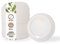 BIOZOYG couvercles gobelet café à emporter Ø 90mm I 1000 couvercles pour gobelet en papier en CPLA bioplastique 100% biodégradables, compostables I Trou paille couvercle gobelet plat blanc