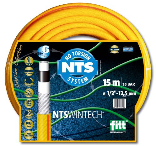 Fitt 52614 Wintech Tubo Innaffio, NTS 5/8, 25 m, Giallo