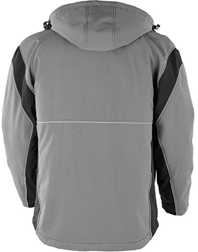 QUALITEX HIGH QUALITY WORKWEAR PRO-Softshelljacke grau/schwarz Grösse 4XL