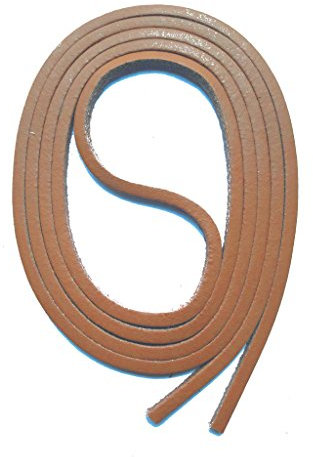SNORS Ledersenkel BRAUN 120cm, 3mm – Schnürsenkel aus echtem Leder – Rindsleder – toller natürlicher Look - Lederriemen, Docksider, Lederband, Lederwaren