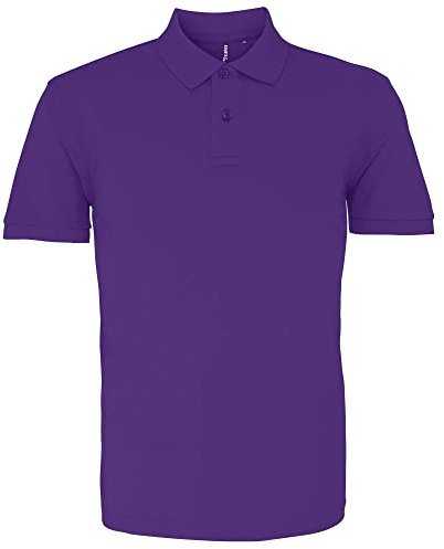 Asquith & Fox Men's Asquith and Fox Men's Polo Short Sleeve Polo Shirt, Purple (Purple 000), XXXXX-Large (Manufacturer Size:5XL)