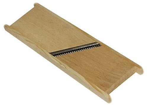 Rallador de zanahorias y otras verduras (23 x 7 cm, ancho de corte de 2 mm, de madera)