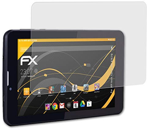 atFoliX Panzerfolie kompatibel mit JAY-tech Tablet-PC XTE7D Schutzfolie, entspiegelnde und stoßdämpfende FX Folie (2X)