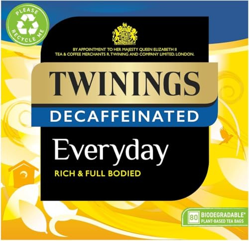 Twinings Decaffeinated Everyday 80 Tea Bags 250g