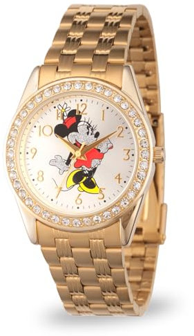 Disney Unisex-Erwachsene analog Quarz Uhr mit Edelstahl Armband W002765