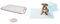 Amazon Basics Trixie Welpentoilette Nappy Loo, 56 x 56 cm, Beige/Creme, Zellulose und Kunststoff