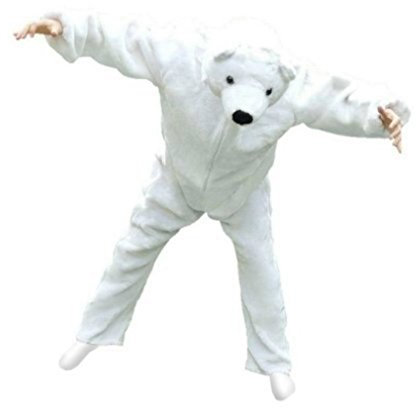 Seruna Eisbär-Kostüm, F24 M-L, für Erwachsen-e Männer Frau-en, Eis-Bären Polar-bär Kostüm-e Fasching Karneval Fasnacht Faschingskostüm-e Karnevalskostüm-e