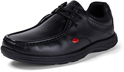 Kickers Men's Reasan Lace Up Black Leather Shoes, 6.5 UK