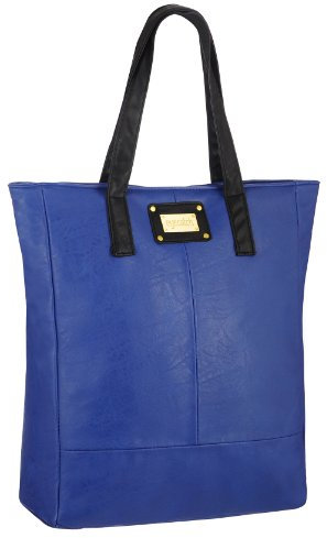 EyeCatchBags - Maribel Damen Kunstleder-Tasche Handtasche Schultertasche Konigsblau