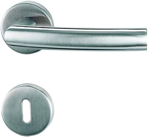 FRASCIO Türdrücker/Türbeschlag - LORITA - Edelstahl - WC-Garnitur