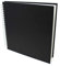 Artway Studio - Spiralgebundenes Quadratisches Skizzenbuch - 285mm - 96 Seiten/48 Blätter aus 170 gsm Papier - Schwarzes Skizzenbuch mit festem Einband, Schwarz