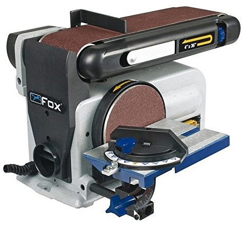 Levigatrice a NASTRO FOX by Femi F31-462 combinata da banco inclinabile a disco