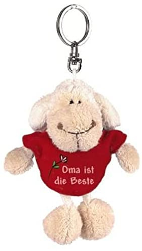 NICI 31551 - Schaf weiß T-Shirt Oma ist die Beste Bb SA 10 cm, rot