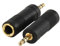 electrosmart Headphone/Microphone Adaptor ~ 3.5mm Plug to 6.35mm Jack Socket with Gold Plated Contacts