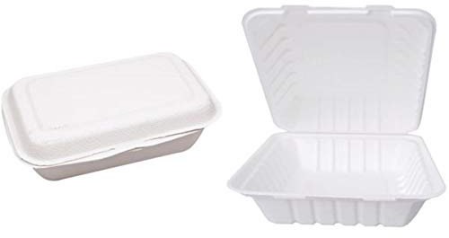 Franz Mensch Lunchbox 22,5 x 20 x 9 cm aus Zuckerrohr-Fasern - 200 Stck.