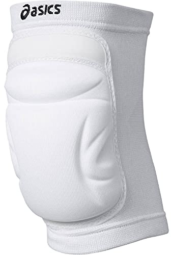 Asics 672540 Performance Kneepad, Unisex, Bianco, M
