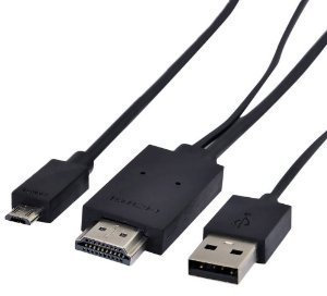 Theoutlettablet® Adapatador Cable MHL Hdmi para Smartphone Aquaris E5 FHD/Fnac phablet E5 FHD/Aquaris E6 6 Tablet Bq Aquaris E10 10.1