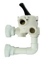 Vanne 6 voies 1.5 pouces avec raccords pour filtre à sable jupiter - fabrication avant 2007