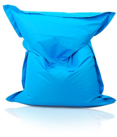 Kinzler S-10137/41 XXL Riesensitzsack, 140x180 cm, neue Styroporkügelchen, Sitzsack Outdoor Indoor, in vielen verschiedenen Farben, mit Innensack, türkis