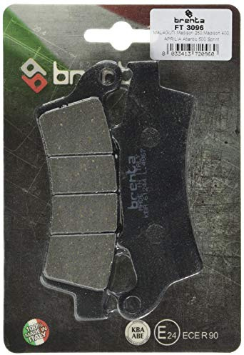 Brenta Bremsbeläge Organische Motorrad für Aprilia arecife 125, Atlantic 125, Scarabeo 250