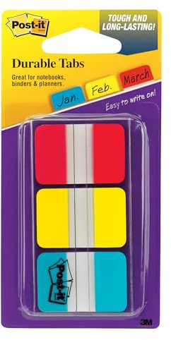 Post-it Tabs, 1x1-1/2, 36 Tabs/Packung, Sortiert, 12 Packungen