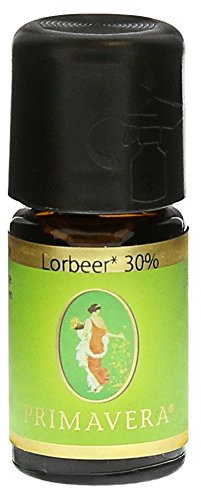 PRIMAVERA Ätherisches Öl Lorbeer bio 30 % 5 ml - Aromaöl, Duftöl, Aromatherapie - anregend, kräftigend, klärend - vegan