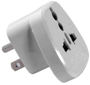 US Tronic ADV-5 Adaptateur pour USA/Canada/Thaïlande Blanc