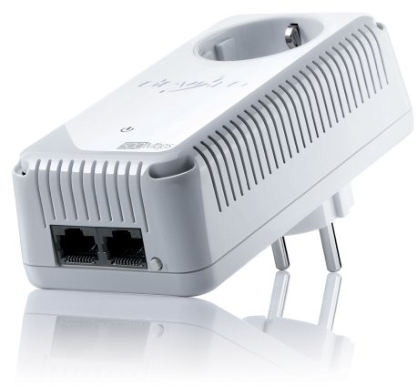 Devolo dLAN 500 duo+ (500 Mbit/s, 2x LAN Port, Steckdose, Datenfilter, Netzwerk, Powerline) weiß