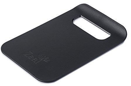 Zeal “Straight To Pan” Slim Kitchen Chopping Board, Plastic, Black, 21.5 x 14.5 x 2 cm