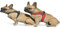 Tre Ponti Geschirr für Hunde / Farbe Rot / Gr.2 bis ca. 5kg Brustumfang 33-37cm