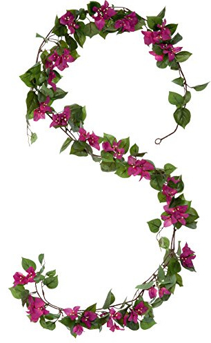 Mica decorations 905424 Bougainvillea Girlande L180B18H10 Rosa Kunstpflanze, Polyester, 180 x 18 x 10 cm