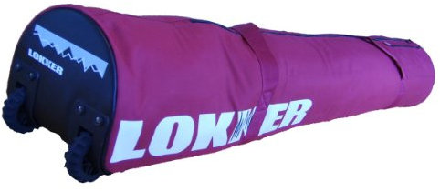 LOKKER Extra lange Doppel-Skitasche mit Rollen für 180 cm Skier