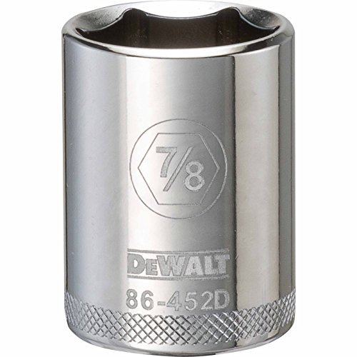 DEWALT DWMT86452OSP 6 Point 1/2'' Drive Socket 7/8'' SAE