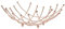 apollo THE HOUSEWARES BRAND Copper Fruit Bowl Nest, Storage, Great Gift Idea, Sturdy, Sleek and Modern Design, Size: 26x11cm, Copper