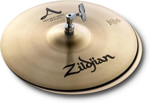 Zildjian A' Zildjian NewBeat HiHat 13, Traditional Finish - HiHat | Classic crisp chick sound, bright clean stick response, top and bottom included, 13 inch size
