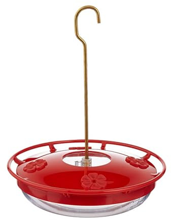 Aspects HummZinger HighView 12 Oz Hanging Hummingbird Feeder - 429, Red