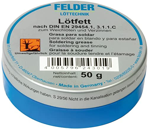 SW-Stahl 62050L Lötfett in Metalldose, 50 gramm nach DIN EN 29454-2