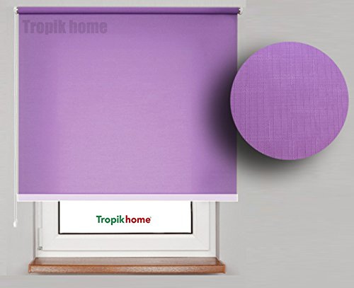FENSTERROLLO 45 CM BREITE 175 CM LANG VIOLETT LILA VERDUNKLUNG 50% SICHTSCHUTZROLLO INKL. SEILZUG FENSTER ROLLO KLEMMROLLO 45x175