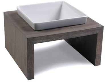 Replus | Futterstation Meshidai Einzelnapf in Schiefer | Gr. L, 1 x 2,1 l